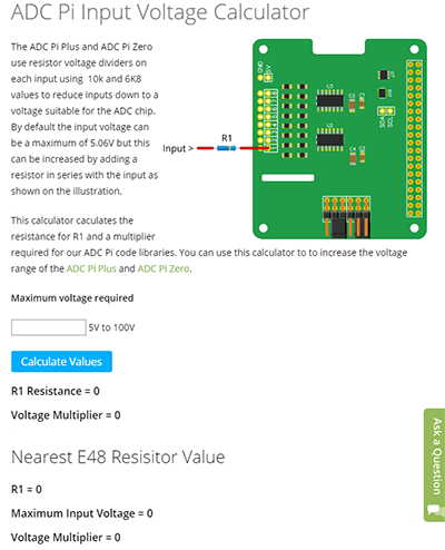 ADC Pi Input Calc