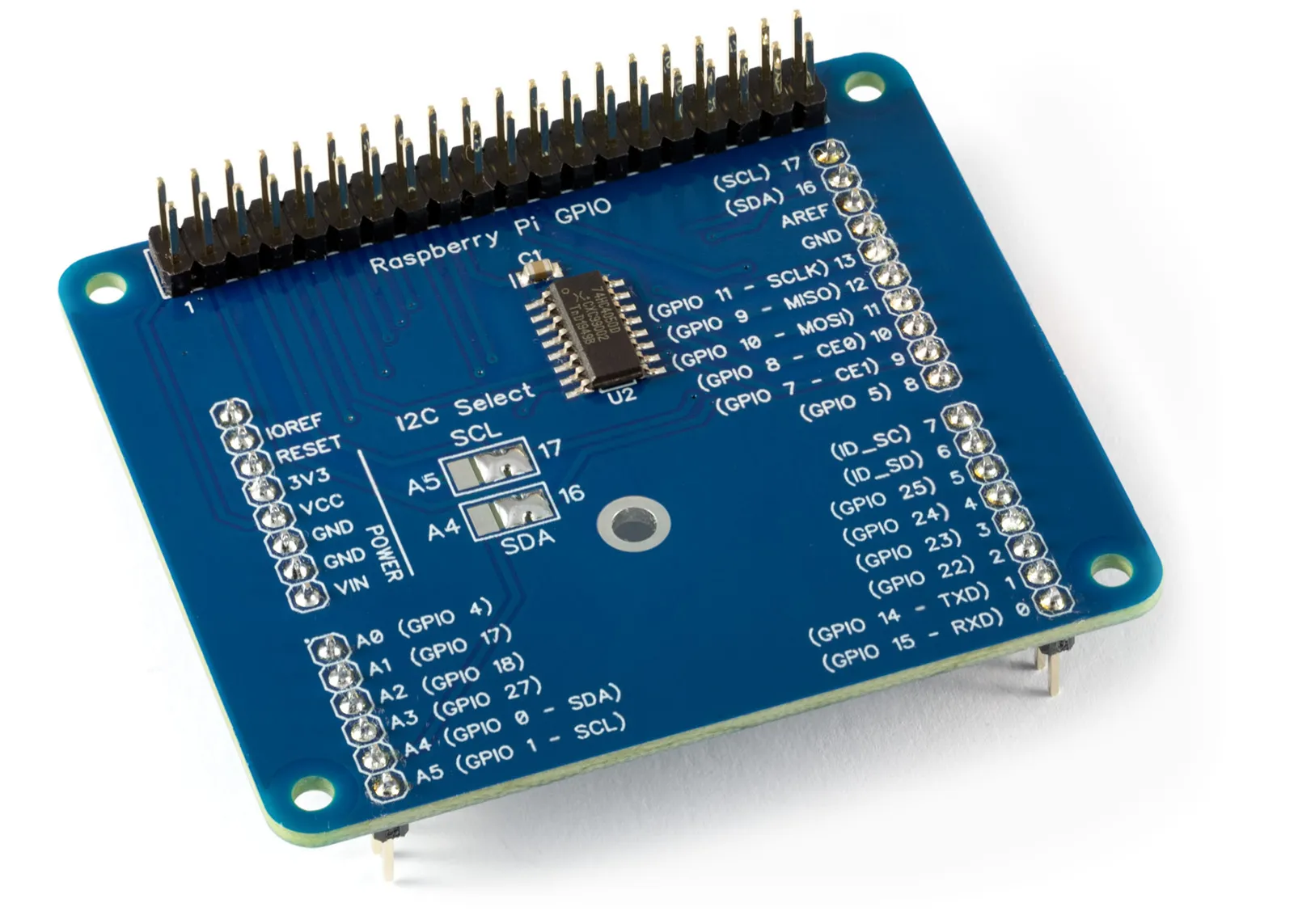 Photo of Arduino Uno to Raspberry Pi Adapter