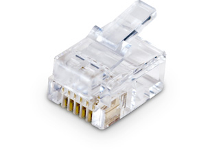 Order RJ12 Plug for round cable Photo of RJ12 Plug for round cable