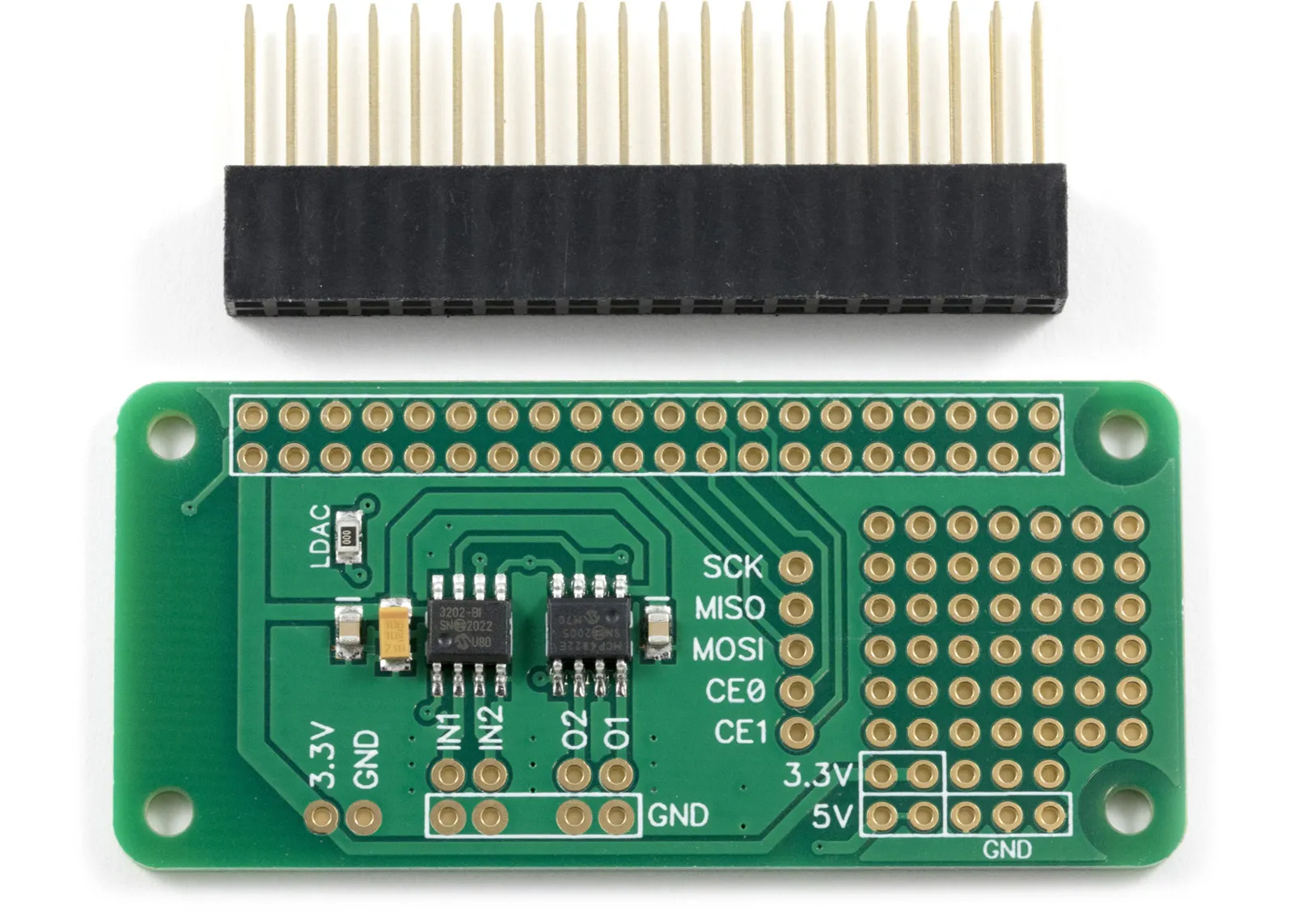 ADC DAC Pi Zero supplied with connector unsoldered Thumbnail
