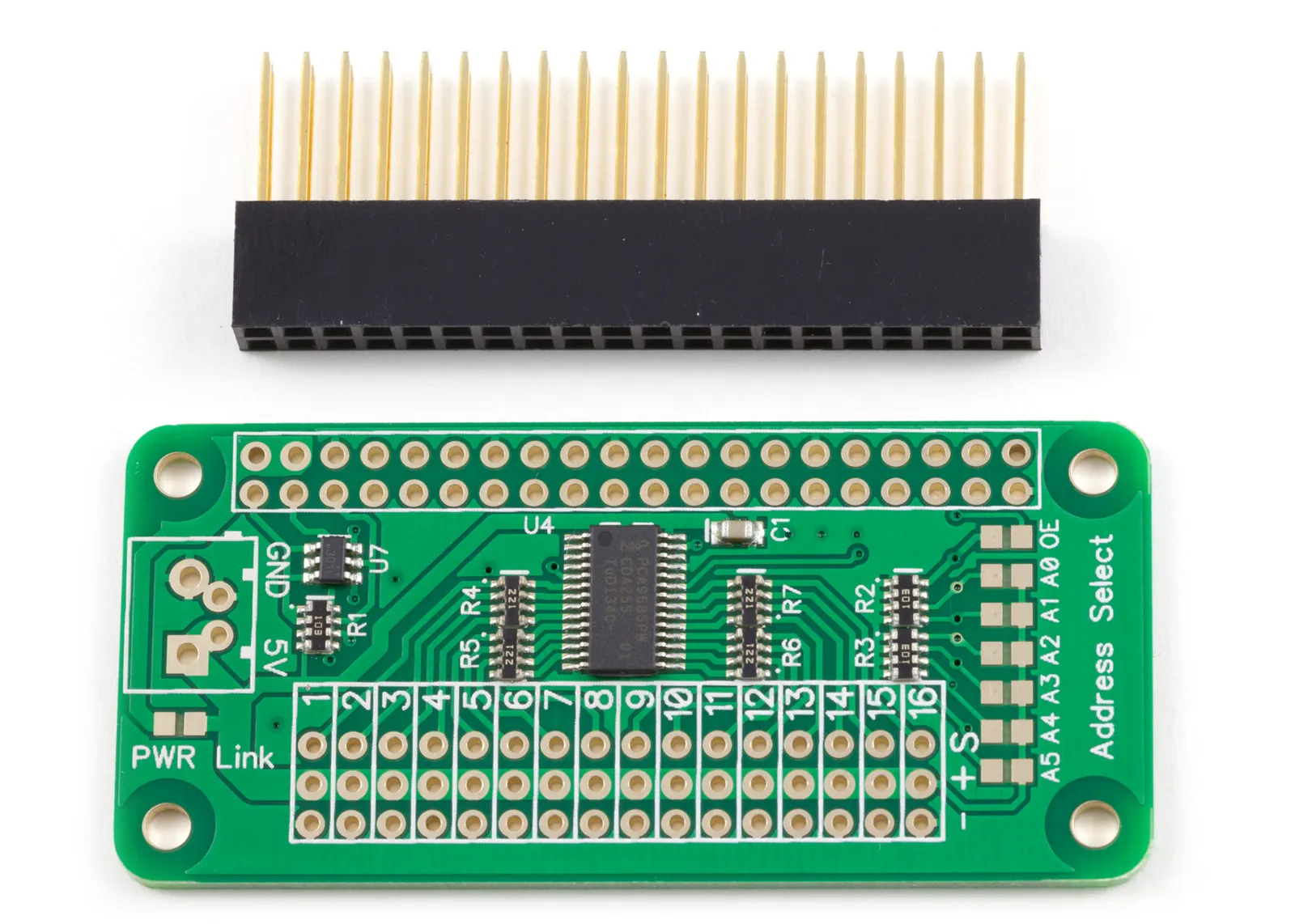 Servo PWM Pi with header connector Thumbnail